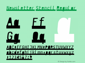 Newsletter Stencil