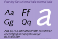 Foundry Sans Normal Italic