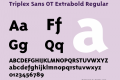 Triplex Sans OT Extrabold