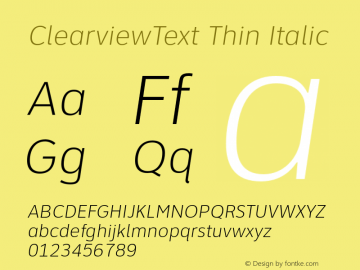 ClearviewText Thin