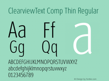 ClearviewText Comp Thin