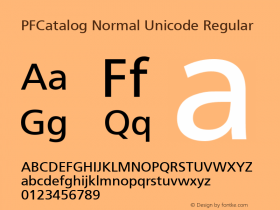 PFCatalog Normal Unicode
