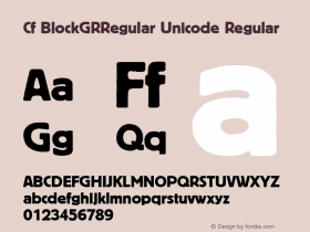 Cf BlockGRRegular Unicode