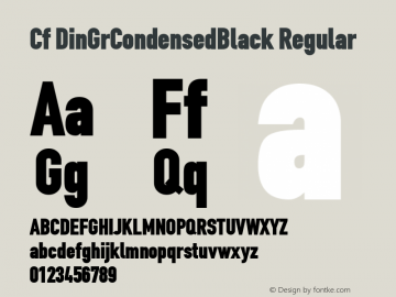 Cf DinGrCondensedBlack