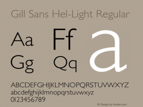 Gill Sans Hel-Light