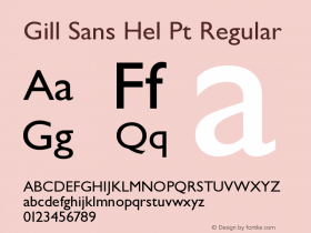 Gill Sans Hel