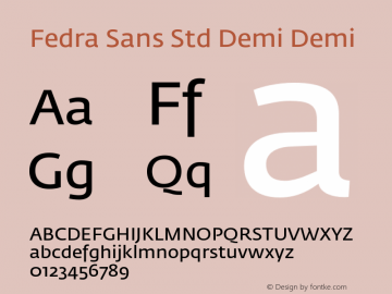 Fedra Sans Std Demi