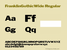 FranklinGothicWide