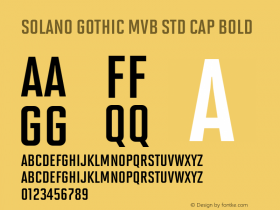 Solano Gothic MVB Std Cap