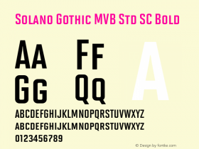 Solano Gothic MVB Std SC