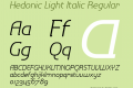 Hedonic Light Italic