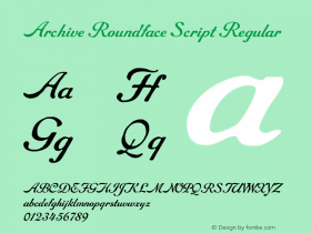 Archive Roundface Script