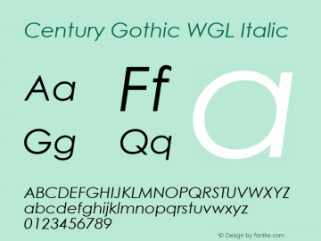 Century Gothic WGL