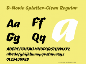 B-Movie Splatter-Clean