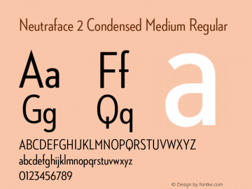 Neutraface 2 Condensed Medium