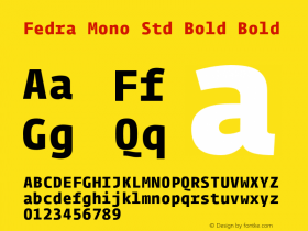 Fedra Mono Std Bold