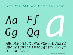 Fedra Mono Std Book Italic