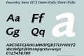 Foundry Sans OT2 Demi Italic