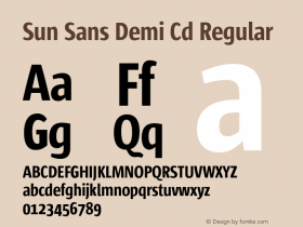 Sun Sans Demi Cd