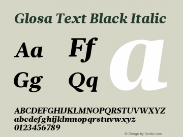 Glosa Text Black