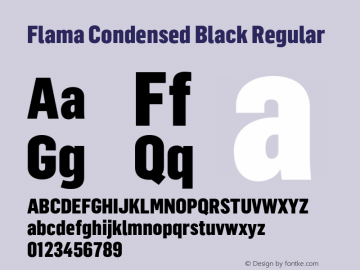 Flama Condensed Black