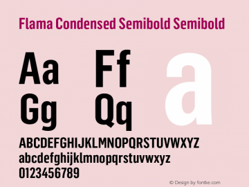 Flama Condensed Semibold