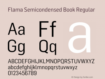 Flama Semicondensed Book