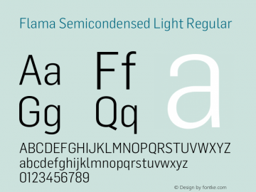 Flama Semicondensed Light