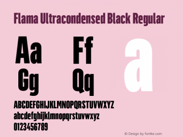 Flama Ultracondensed Black