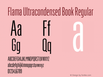 Flama Ultracondensed Book