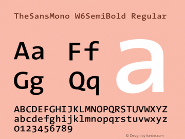 TheSansMono W6SemiBold