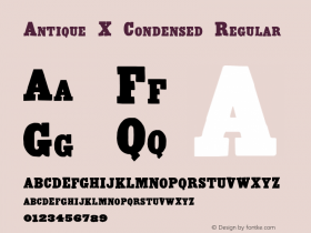 Antique X Condensed