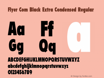 Flyer Com Black Extra Condensed