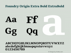 Foundry Origin Extra Bold