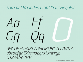 Sommet Rounded Light Italic