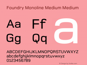 Foundry Monoline Medium