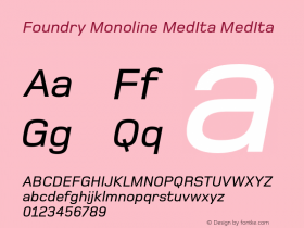 Foundry Monoline MedIta