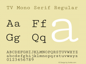 TV Mono Serif