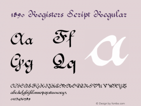 1890 Registers Script