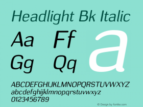 Headlight Bk