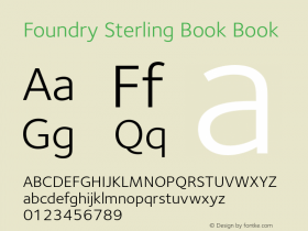 Foundry Sterling Book