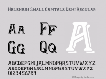 Helenium Small Capitals Demi