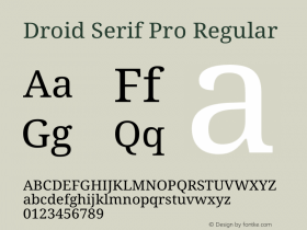 Droid Serif Pro