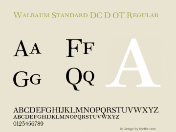 Walbaum Standard DC D OT