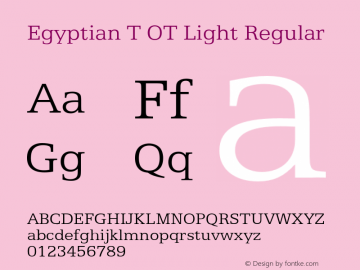 Egyptian T OT Light