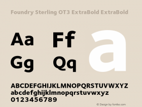 Foundry Sterling OT3 ExtraBold