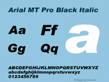 Arial MT Pro Black