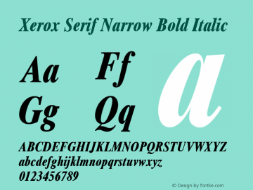 Xerox Serif Narrow
