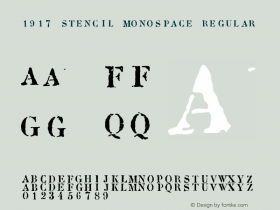 1917 Stencil Monospace