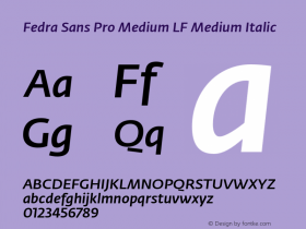 Fedra Sans Pro Medium LF